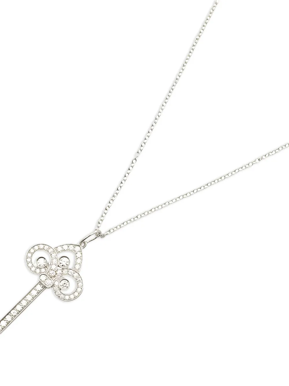 Tiffany & Co. Pre-Owned platinum Fleur Doris Key diamond necklace | Image 2