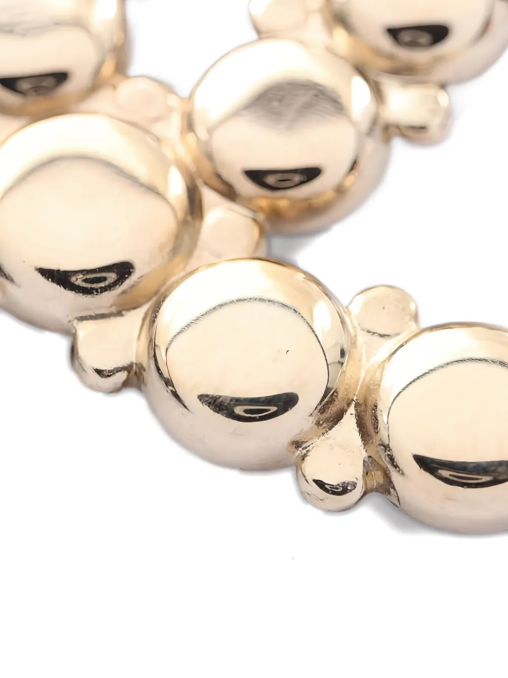 Pre-owned Chanel Coco Mark Necklace In Gold