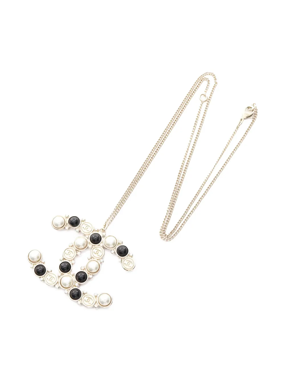 CHANEL Pre-Owned Coco Mark necklace - ゴールドトーン CHANEL Pre-Owned Coco Mark necklace - ゴールドトーン