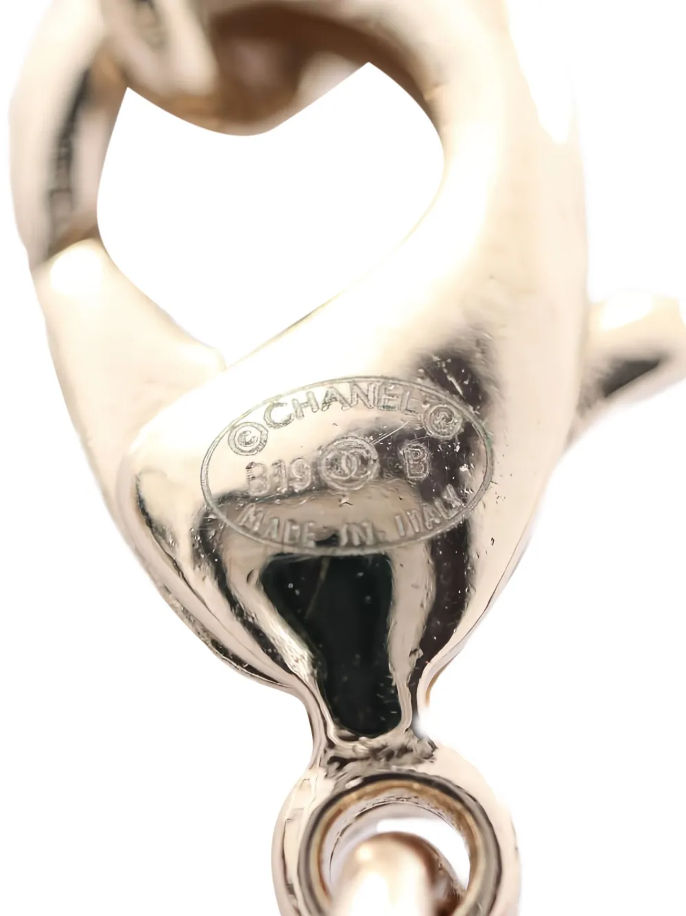 Pre-owned Chanel Coco Mark Necklace In Gold