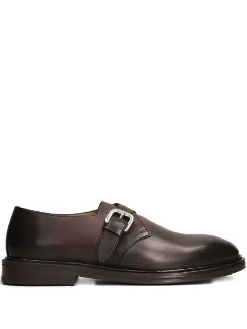 Henderson Baracco buckle-strap leather monk shoes