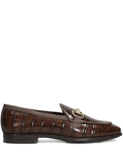Pedro Miralles crocodile-effect horsebit loafers