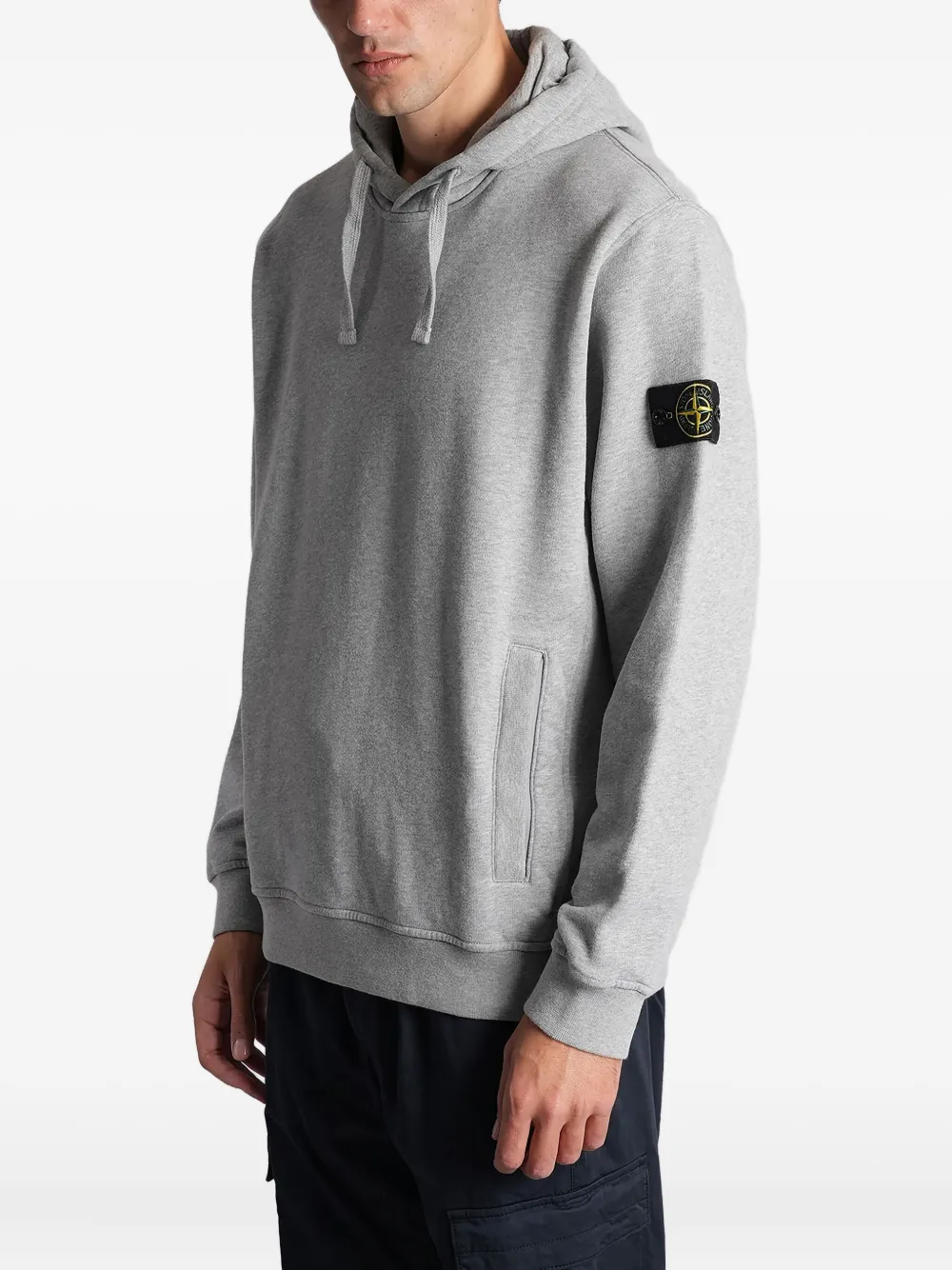 Stone Island Hoodie met Compass-logopatch Grijs