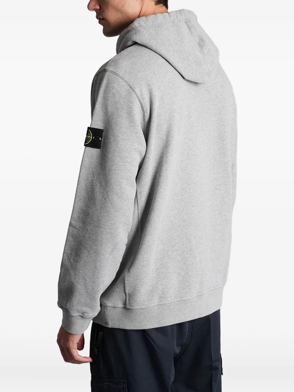 Stone Island Hoodie met Compass-logopatch Grijs