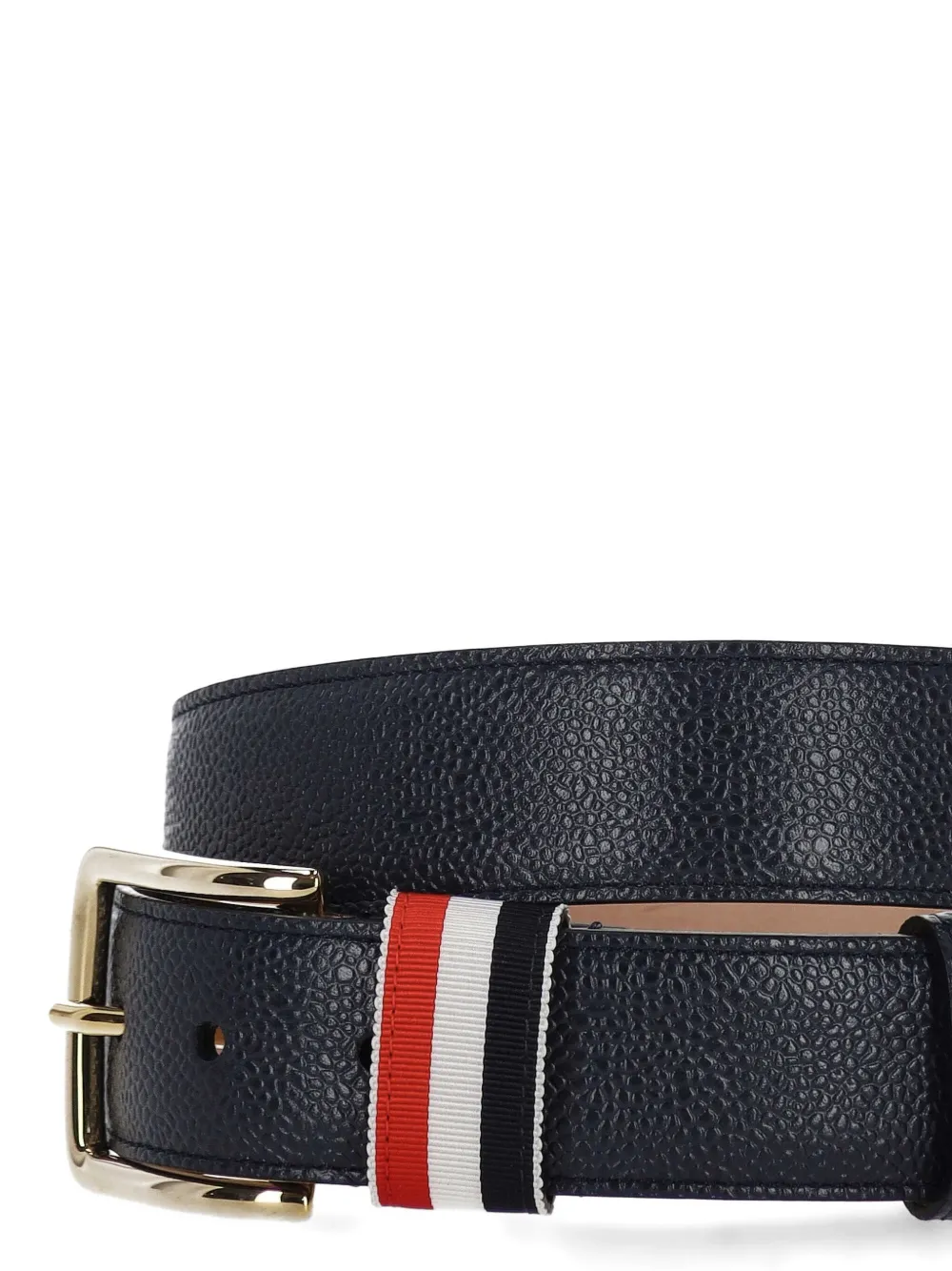 Thom Browne striped buckle belt - Blauw