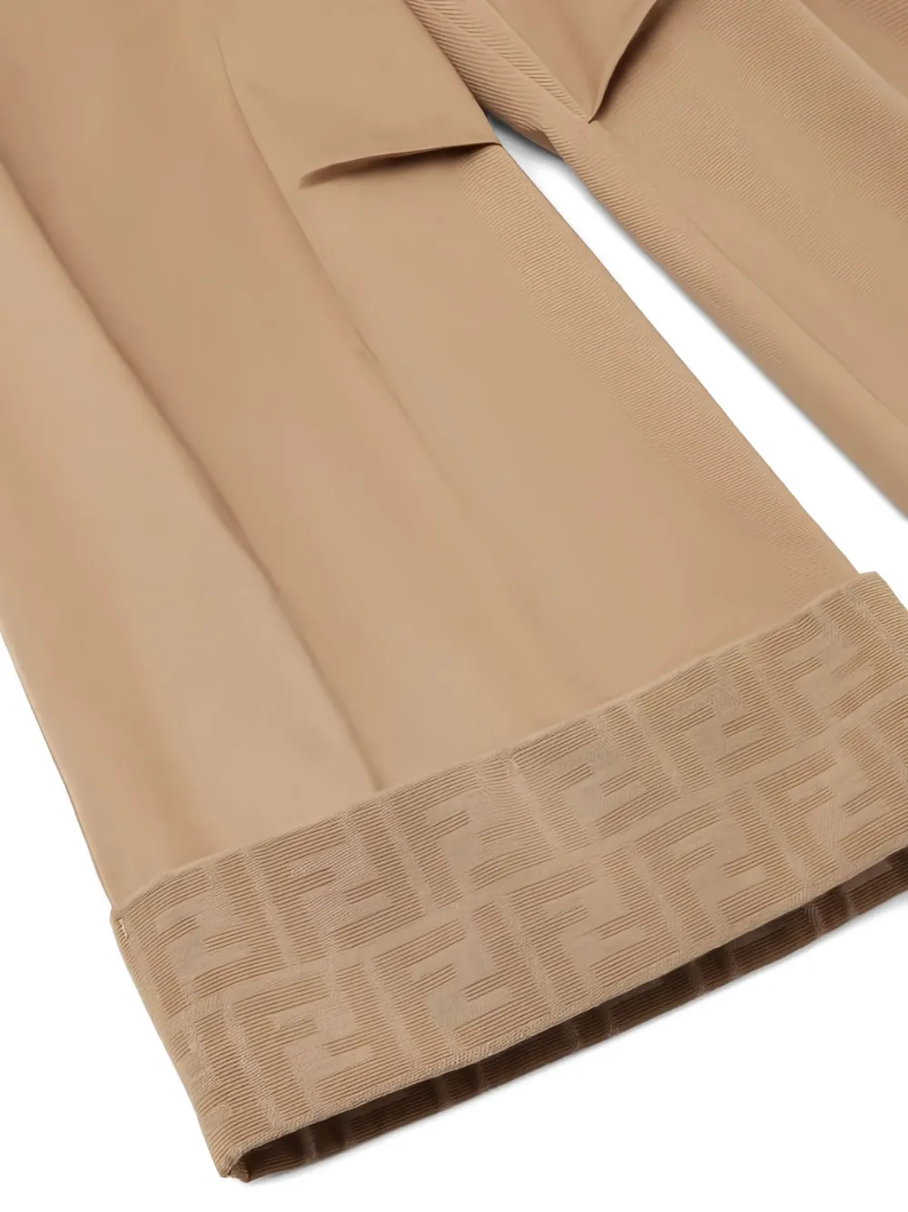 Fendi Kids Broek met logo Bruin