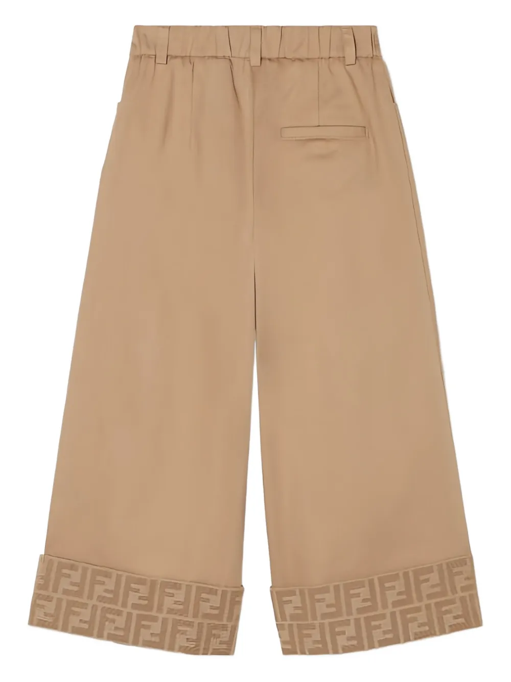 Fendi Kids Broek met logo Bruin