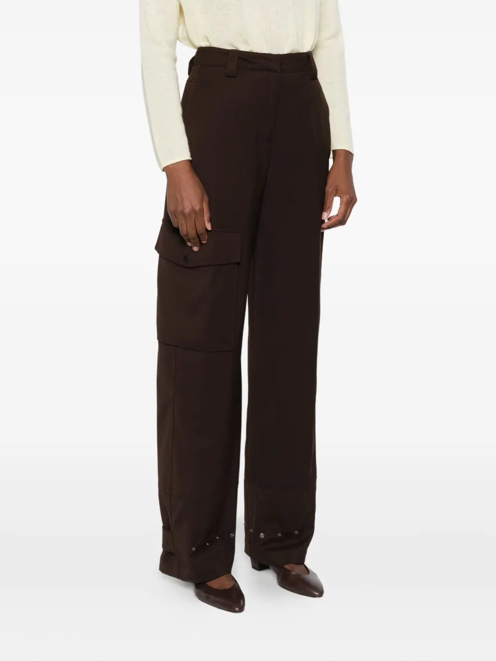 PT Torino Cargo broek met studs Bruin