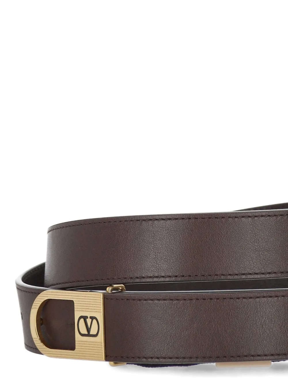 Valentino Garavani VLogo buckle belt - Bruin