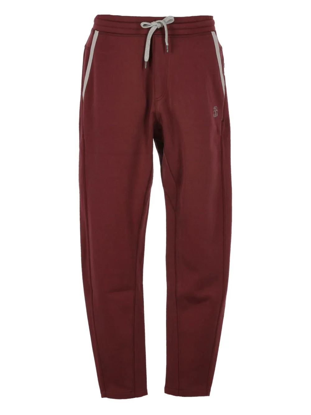 Brunello Cucinelli drawstring side-stripe track pants | Red | Image 1