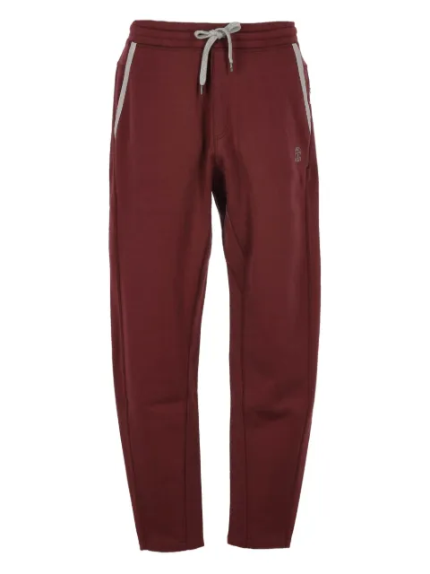Brunello Cucinelli drawstring side-stripe track pants