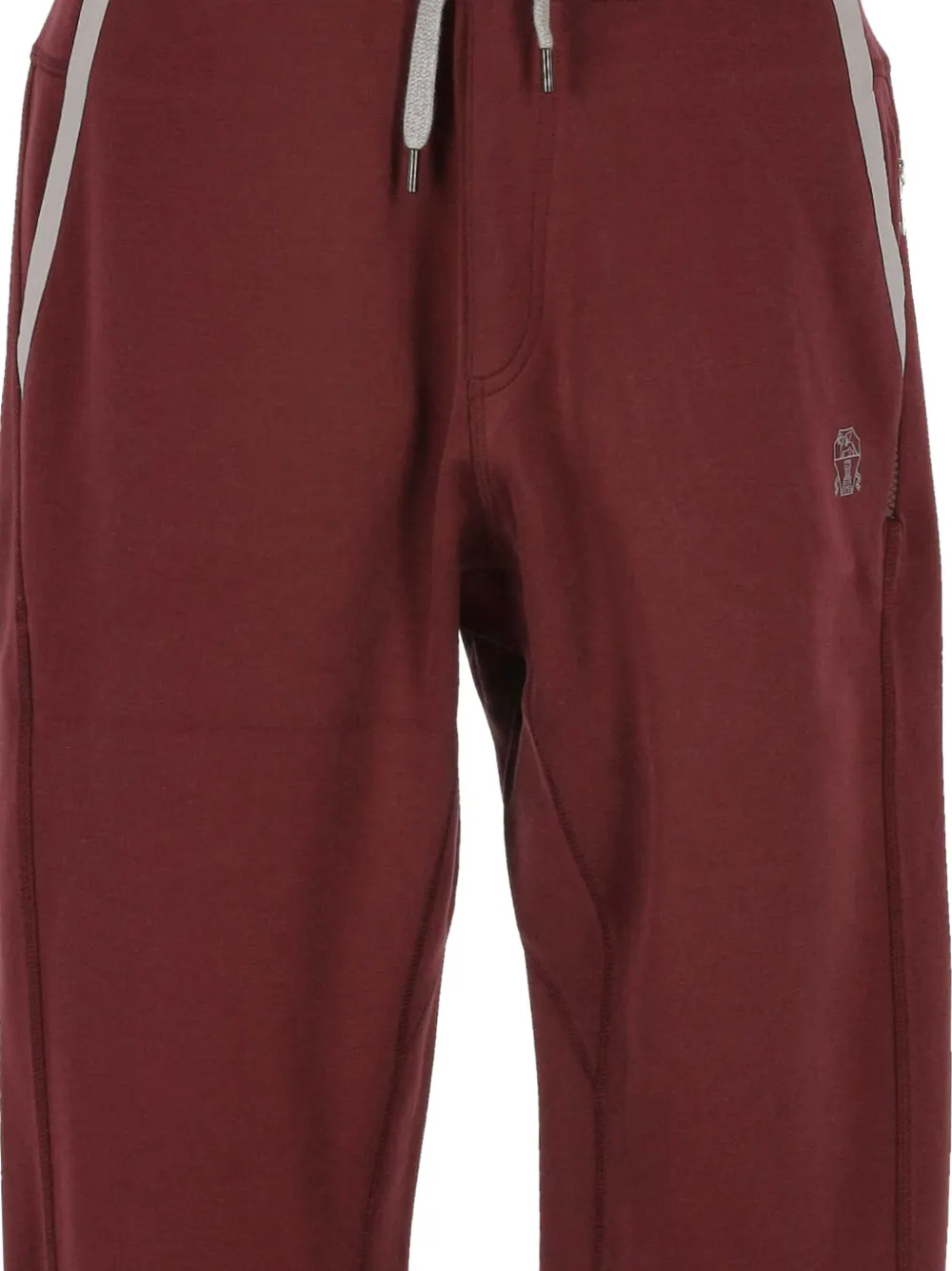 Brunello Cucinelli Trainingsbroek met zijstreep en trekkoord Rood