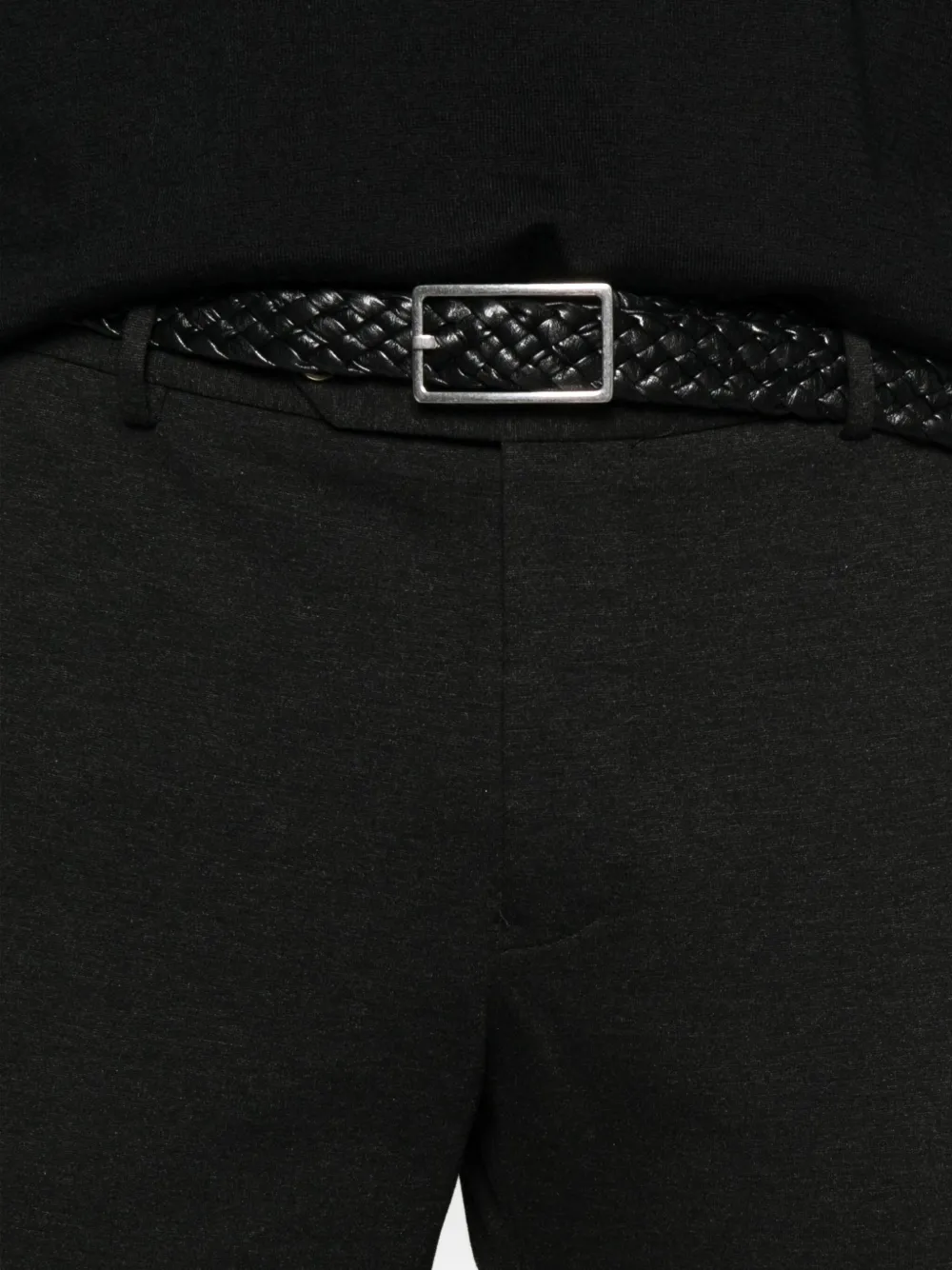 Pt Torino Button-fastening Trousers In Black