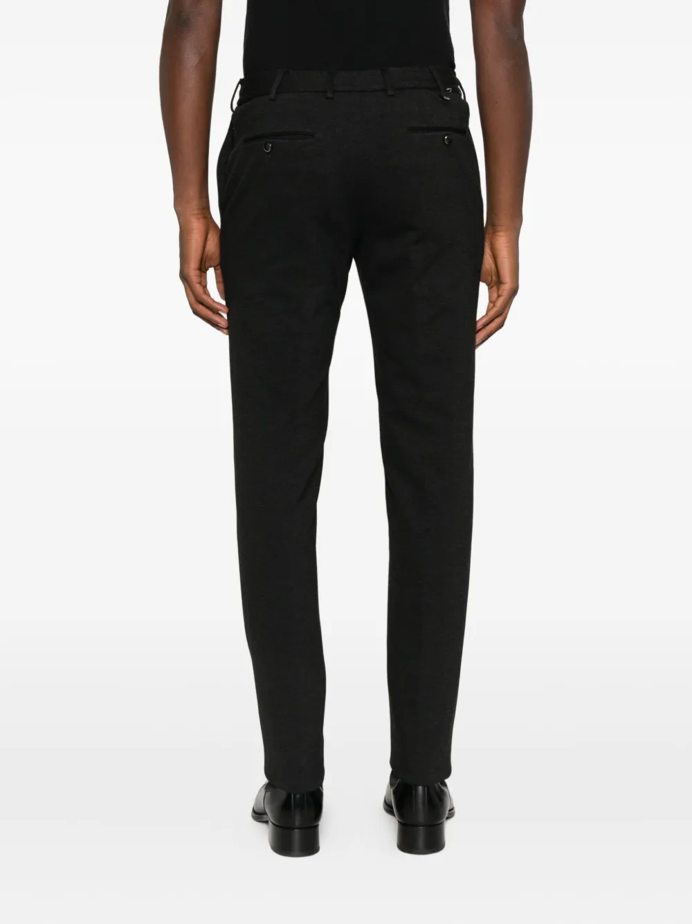 Pt Torino Button-fastening Trousers In Black