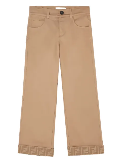 Fendi Kids logo-motif trousers