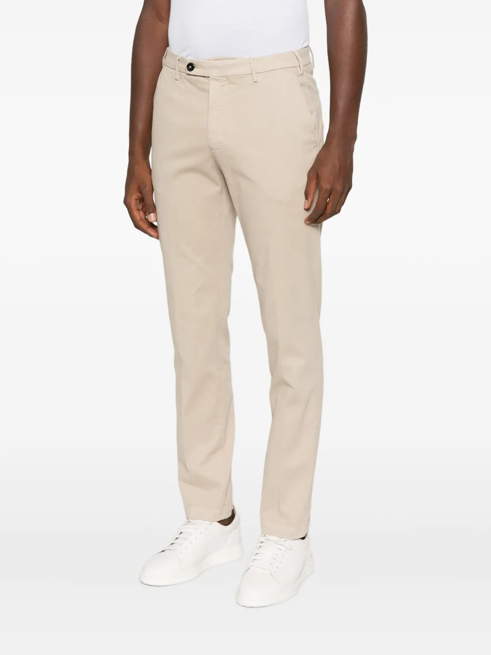 michael coal Broek met knoopsluiting Beige