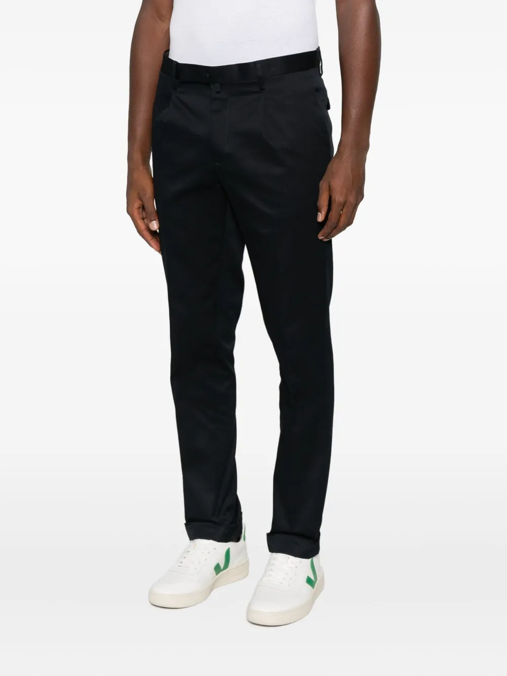 Briglia 1949 Geplooide broek met cuffs Blauw