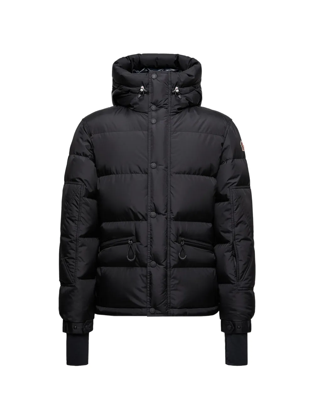 Moncler Grenoble Gevoerd jack met capuchon Zwart