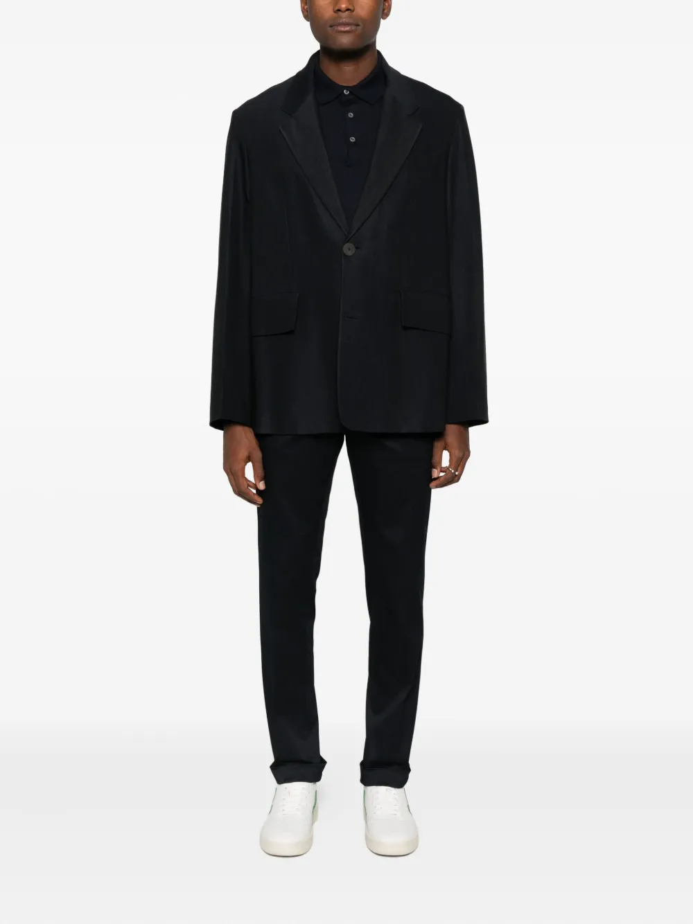 Gran Sasso Wool Polo Sweater In Black