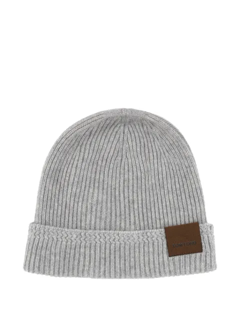 TOM FORD ribbed patch beanie