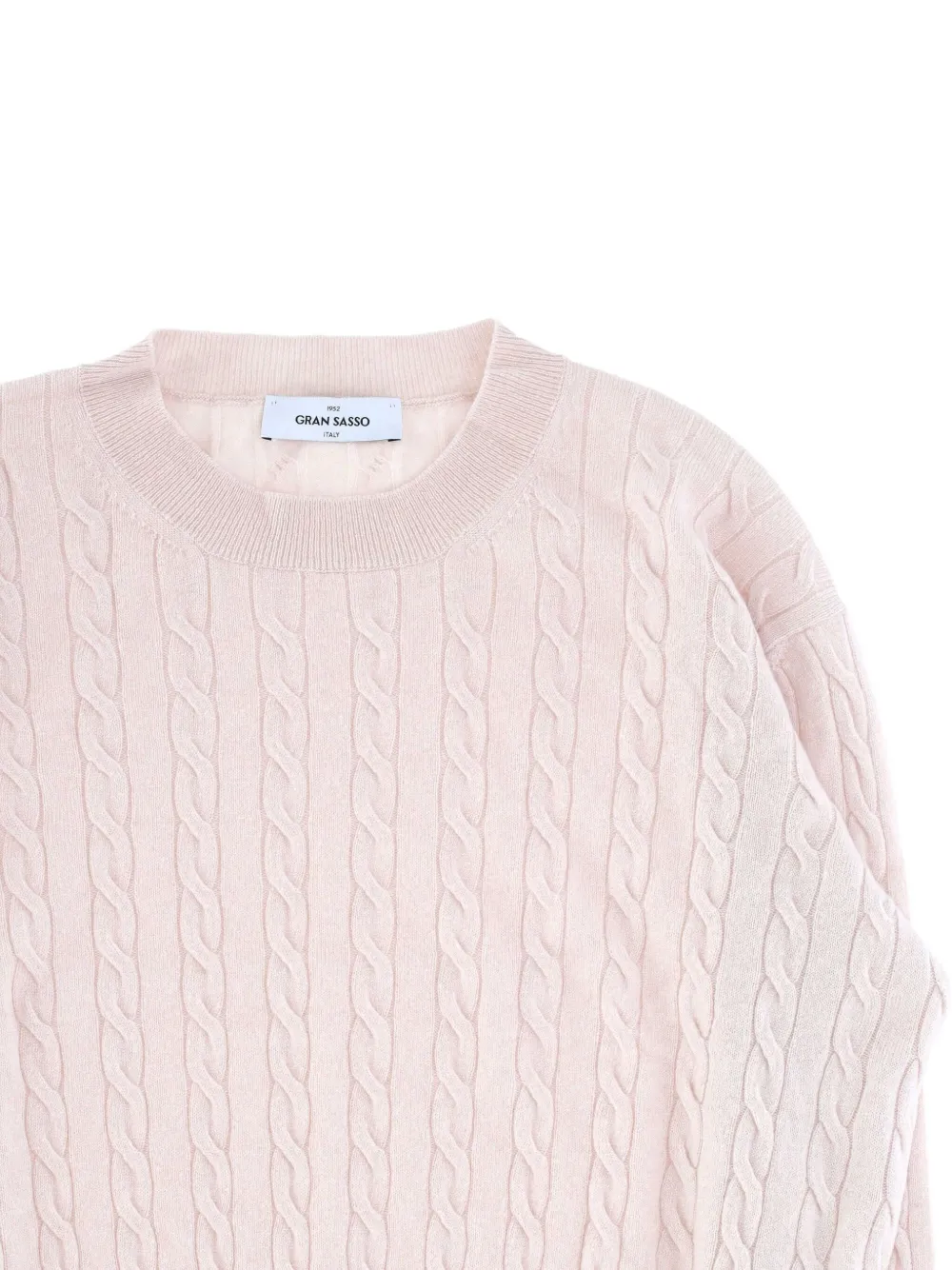 Gran Sasso Cable-knit Sweater In Pink