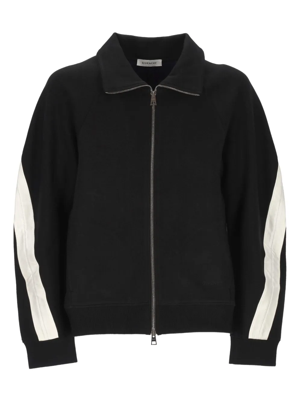 Givenchy cotton-blend zip-up jacket - ブラック Givenchy cotton-blend zip-up jacket - ブラック