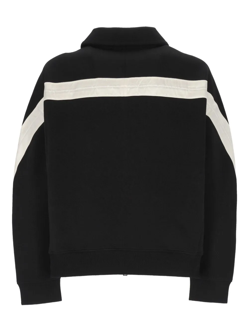 Givenchy Mens Black Open Seam Contrast Zip-through Cotton-jersey Track Jacket In Black