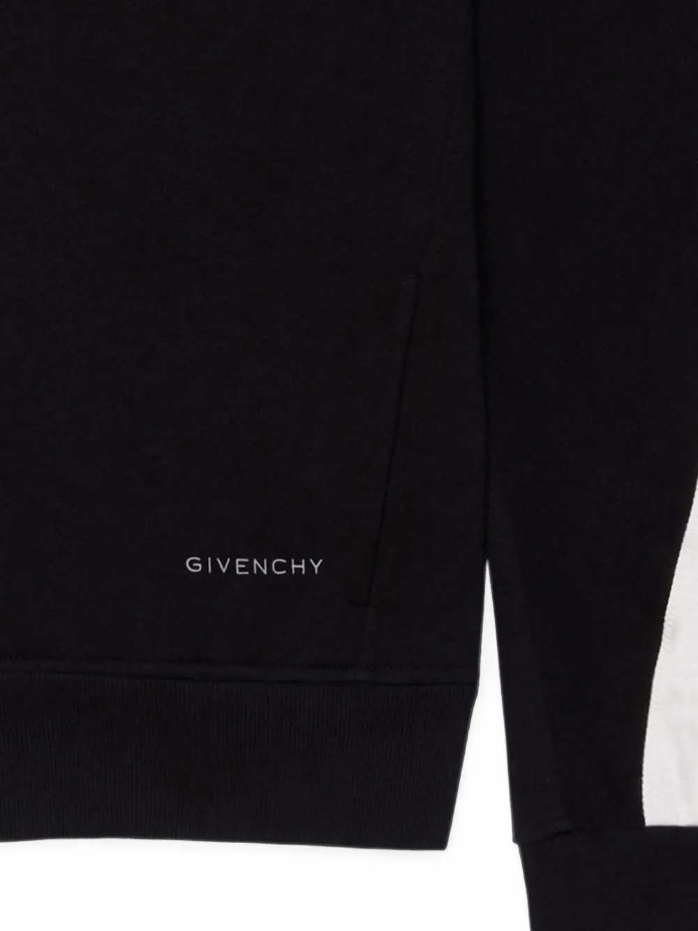 Givenchy Sweater met rits en satijnen detail Zwart