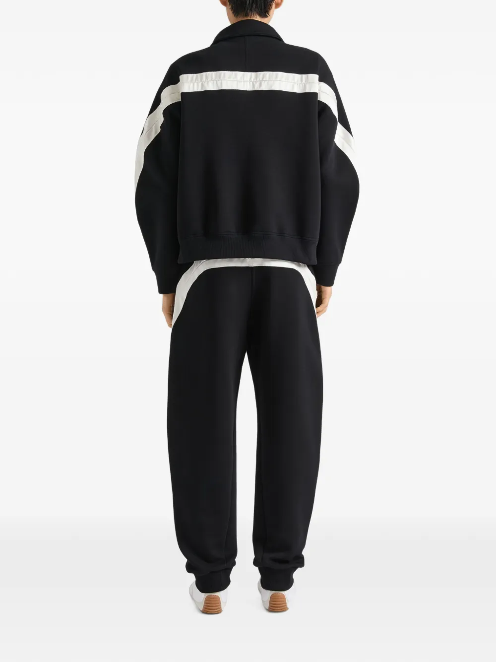 Givenchy Sweater met rits en satijnen detail Zwart