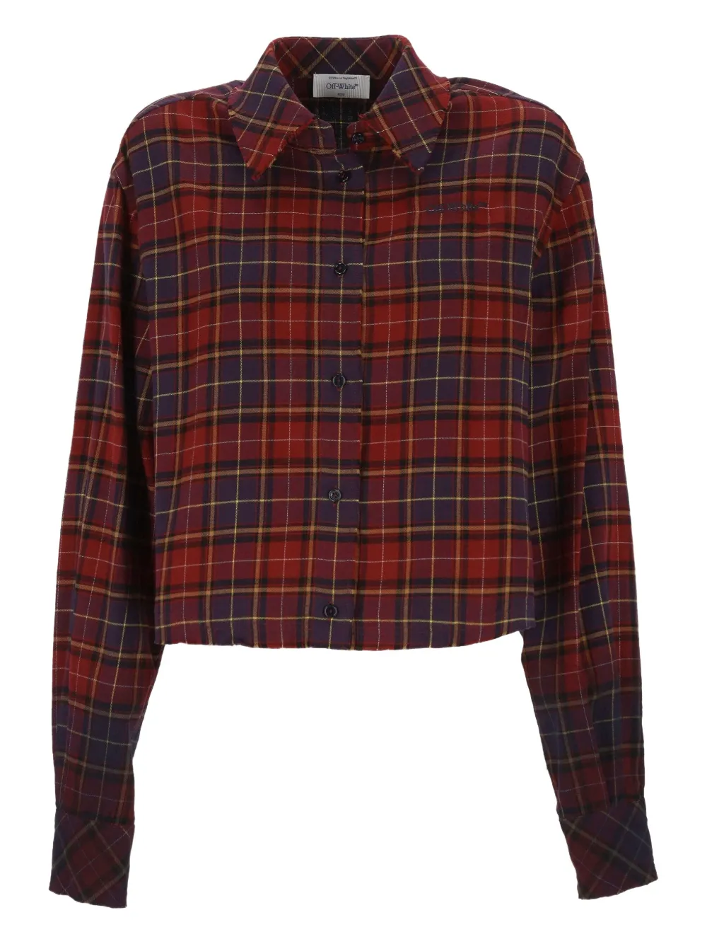 Off-White checked shirt - レッド Off-White checked shirt - レッド