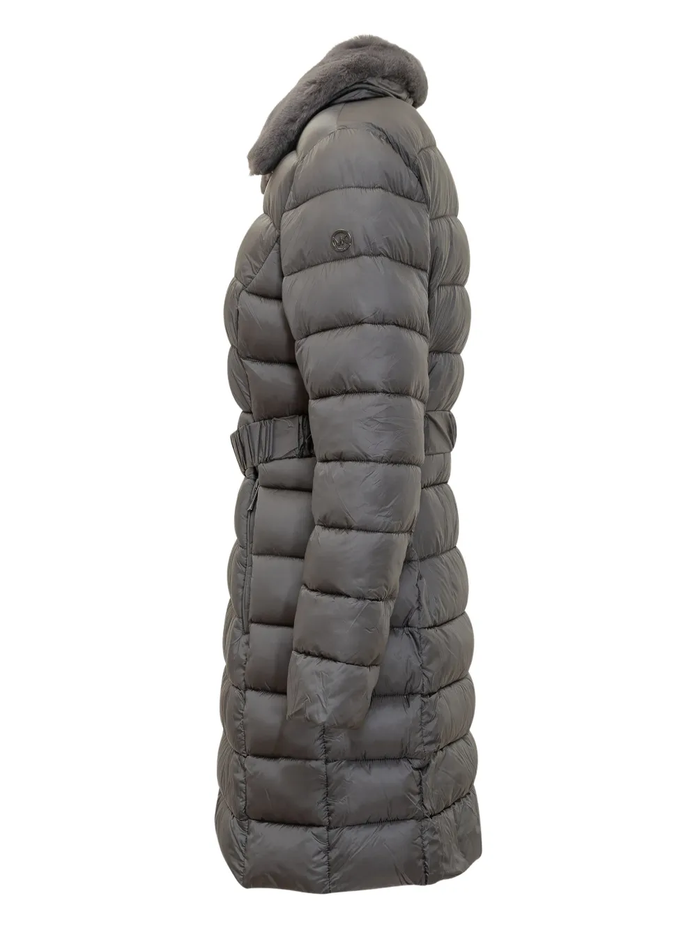 Fur Trim Longline Jacket