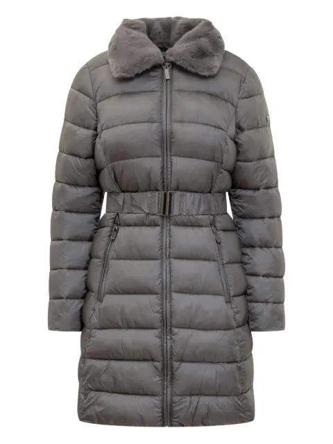 Michael Michael Kors fur trim longline jacket