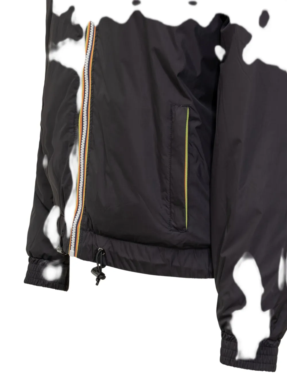 K-way Albine Zip Hooded Jacket In Black