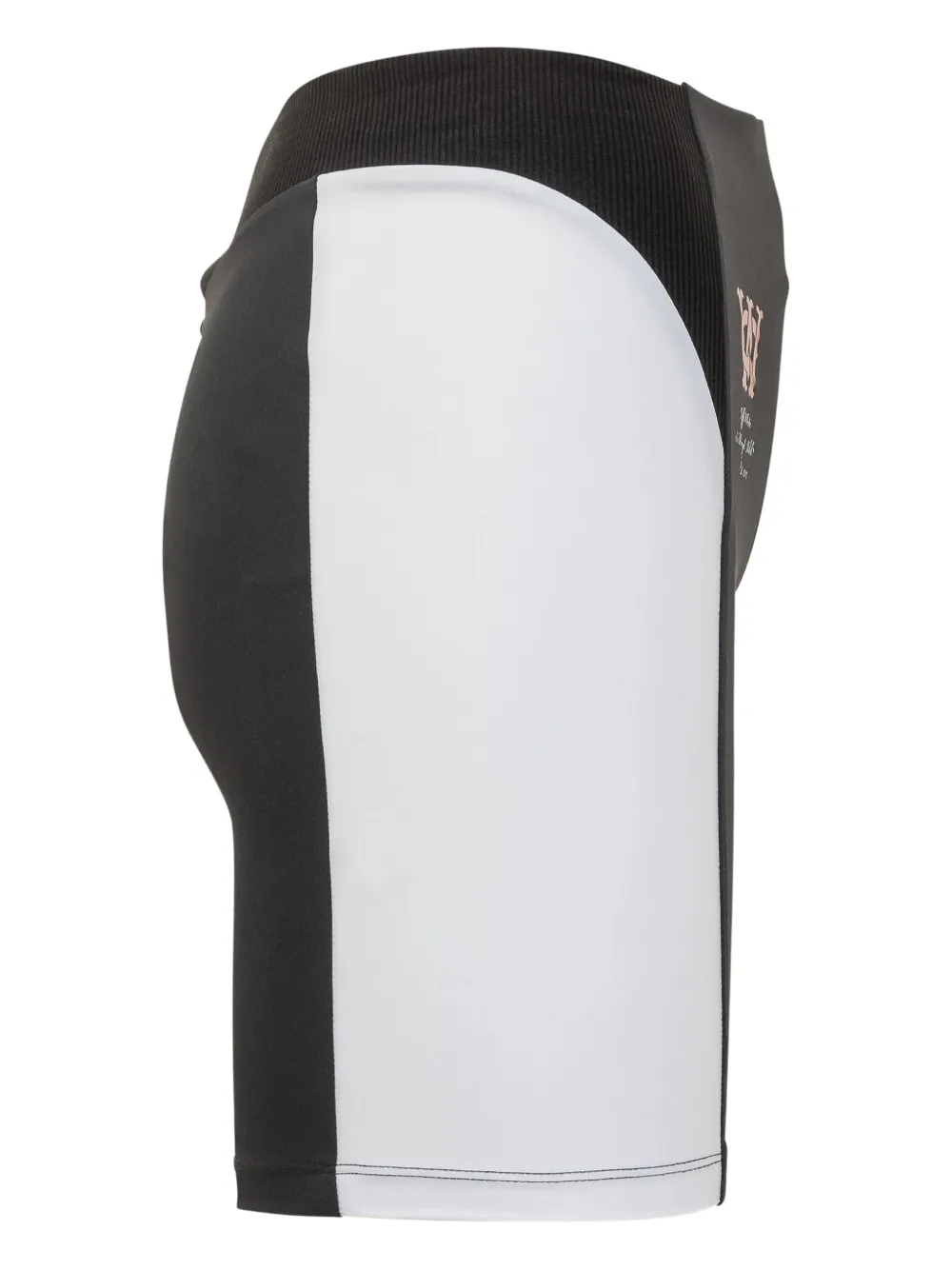 Off-white Ribbed Serena Shorts In Black