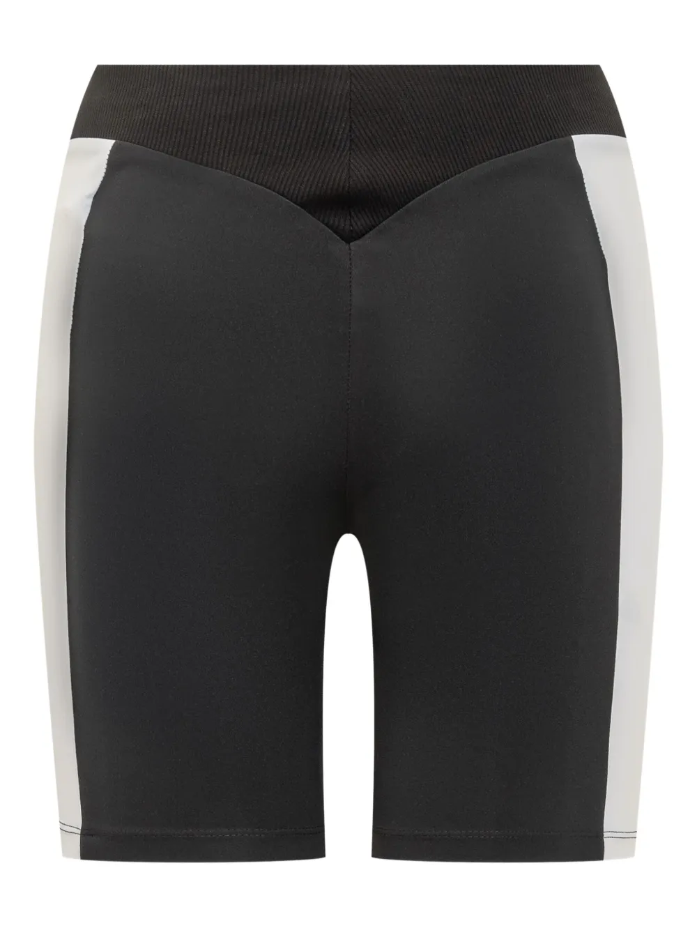 Off-white Ribbed Serena Shorts In Black