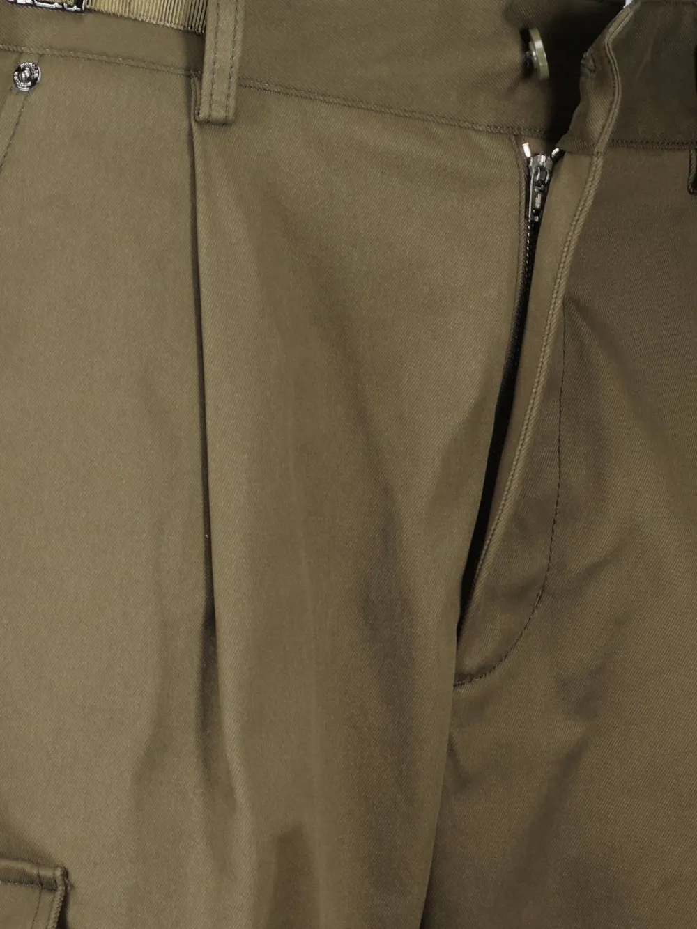 Moncler Plooibroek met logopatch Groen