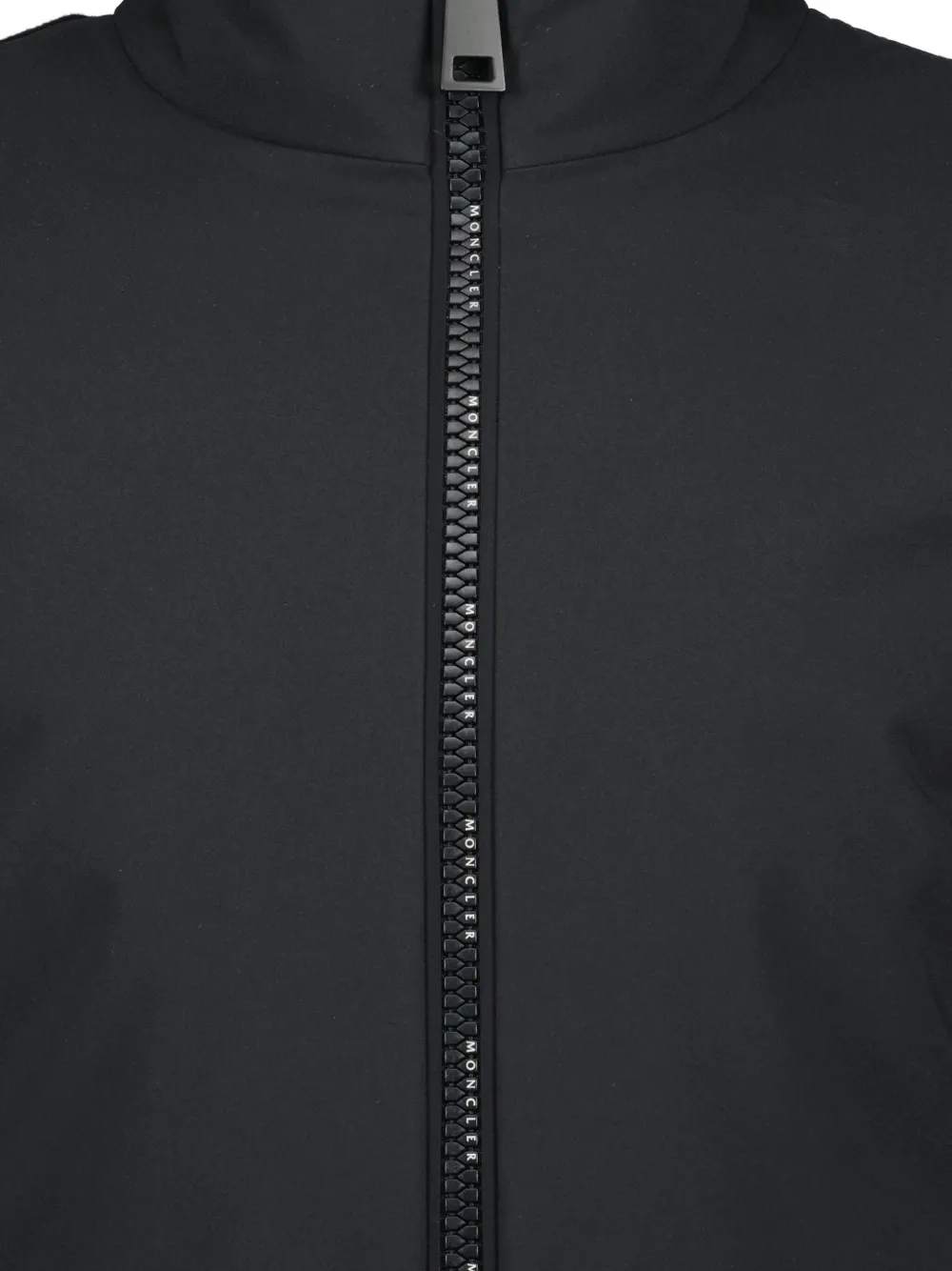 Moncler Long-sleeve Zip-up Cardigan In Black