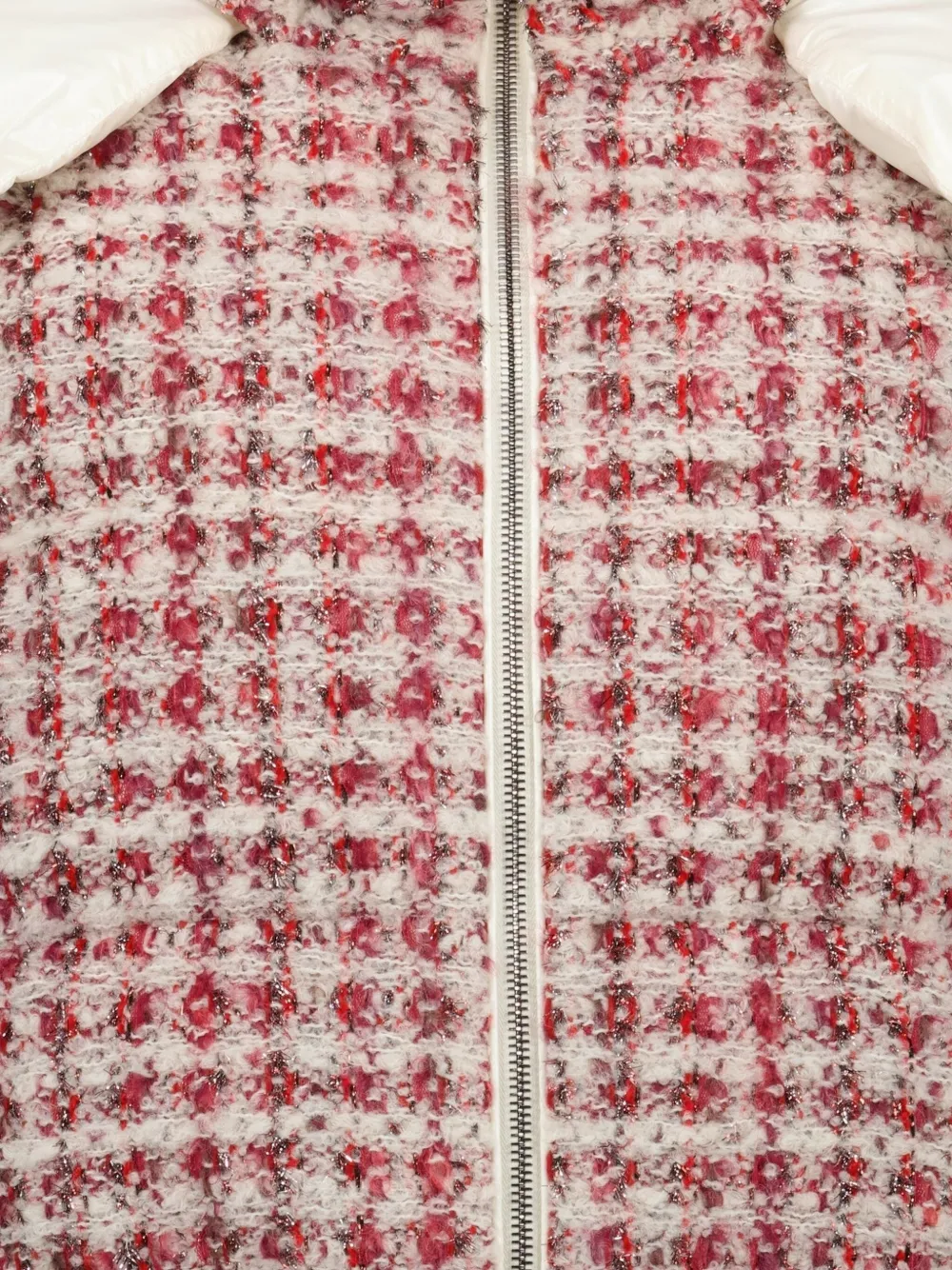 Moncler Tweed donsjack Rood