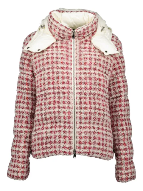 Moncler tweed puffer jacket