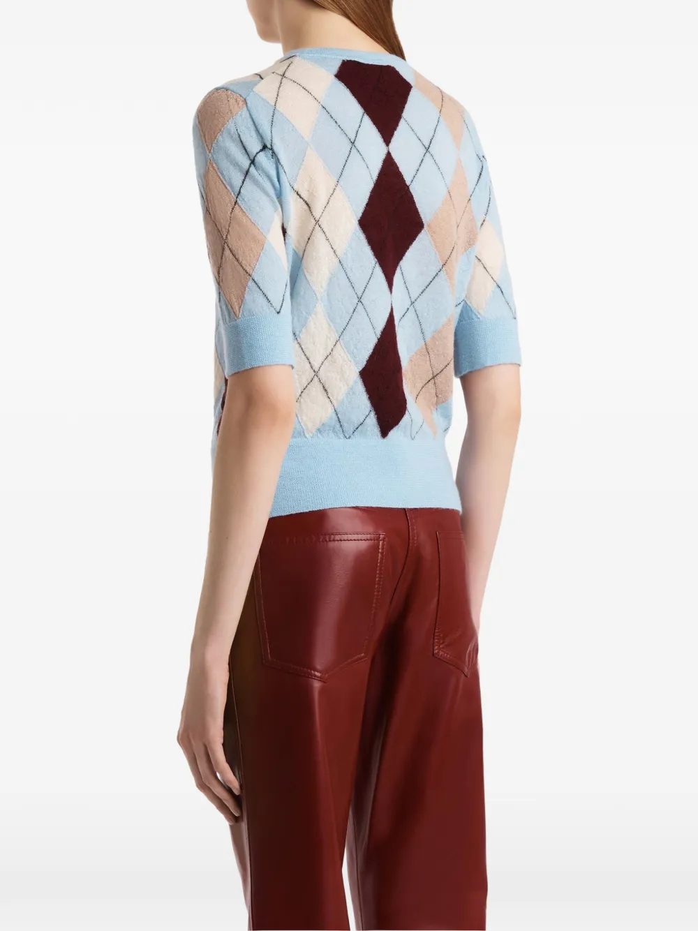 KHAITE Trui met argyle patroon Blauw