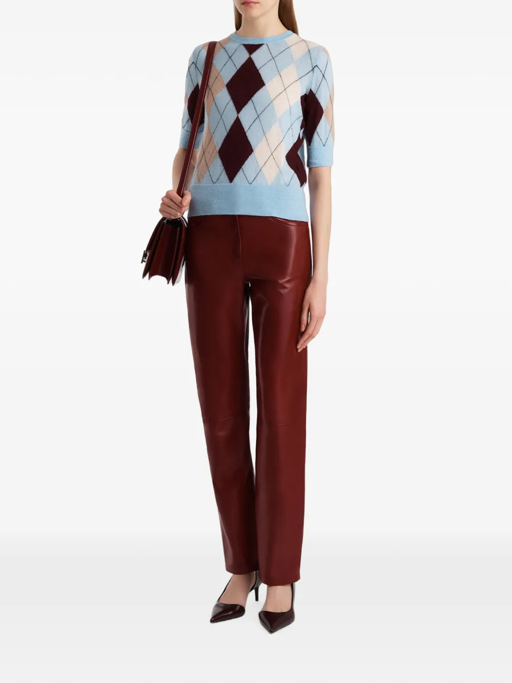 KHAITE Trui met argyle patroon Blauw