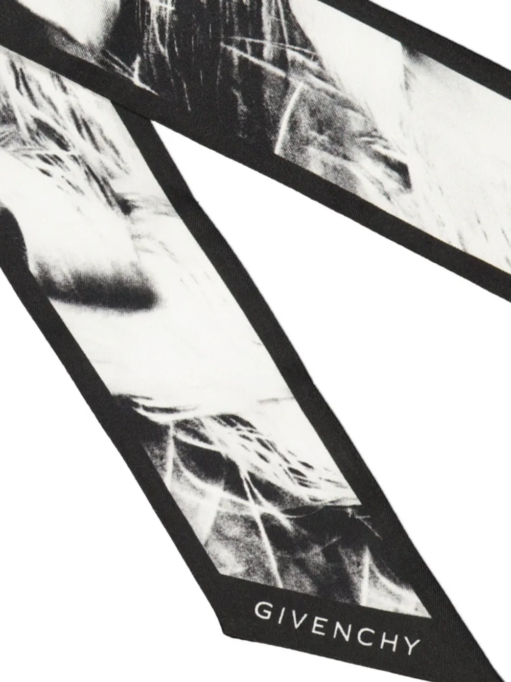 Givenchy Printed Silk Bandeau In White