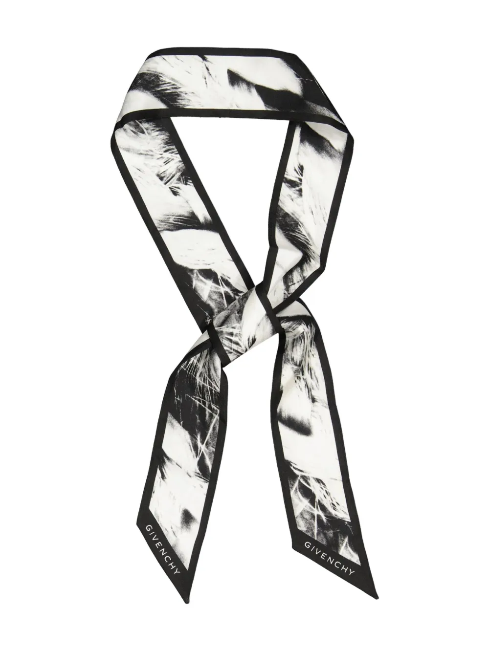 Givenchy Printed Silk Bandeau In White