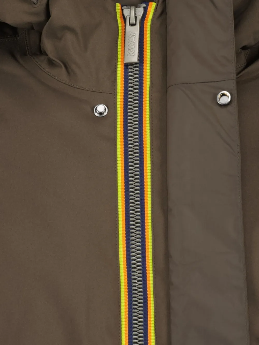 K-way Jacken Hooded Jacket In Brown