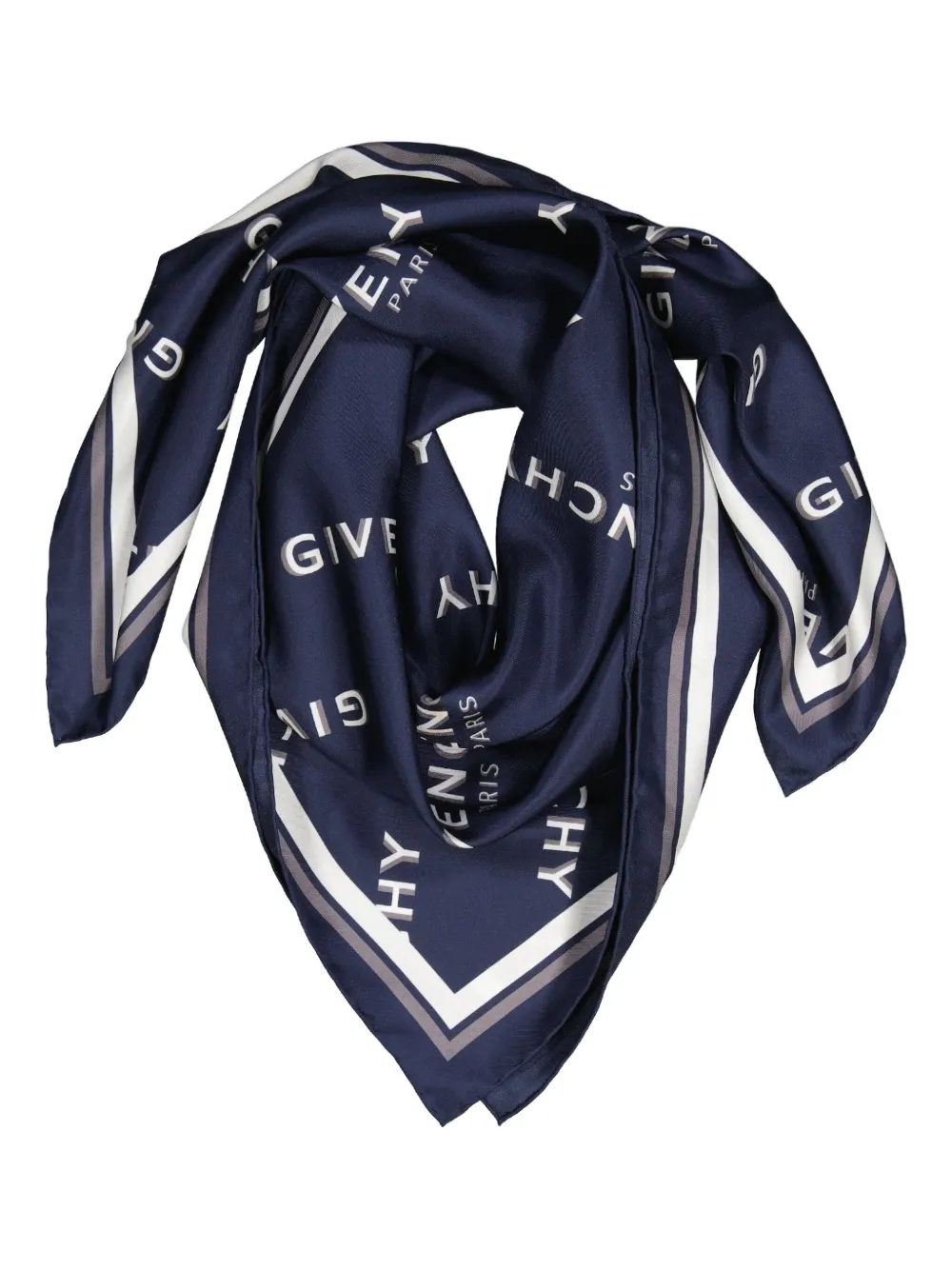 Givenchy Sjaal met logo Blauw