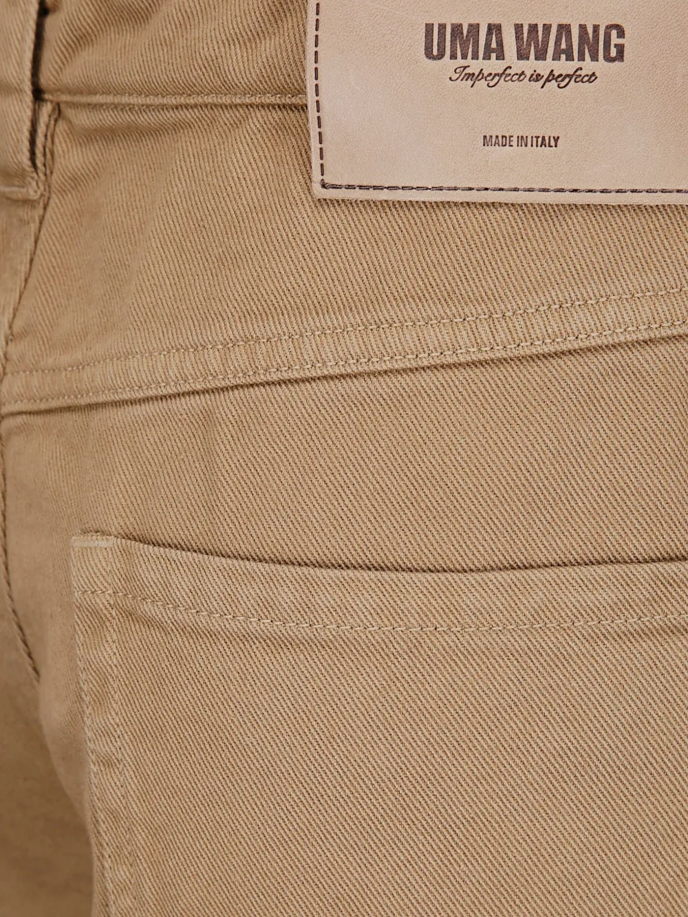 Uma Wang Phyllis broek met dip-dye print Bruin