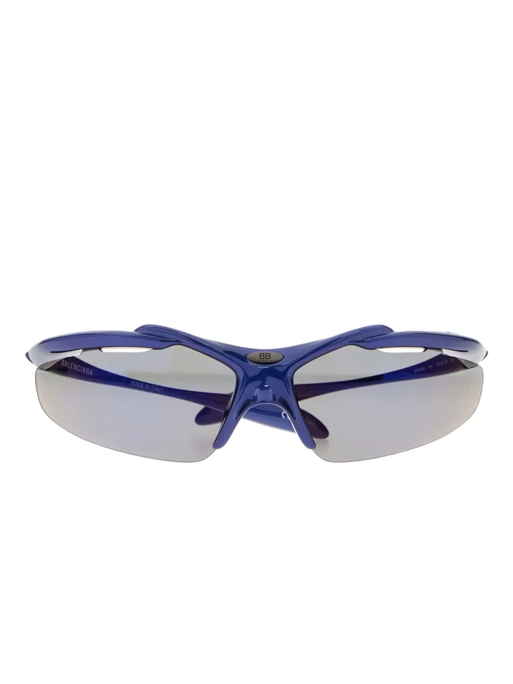 Balenciaga mirrored-lenses sunglasses - ブルー Balenciaga mirrored-lenses sunglasses - ブルー