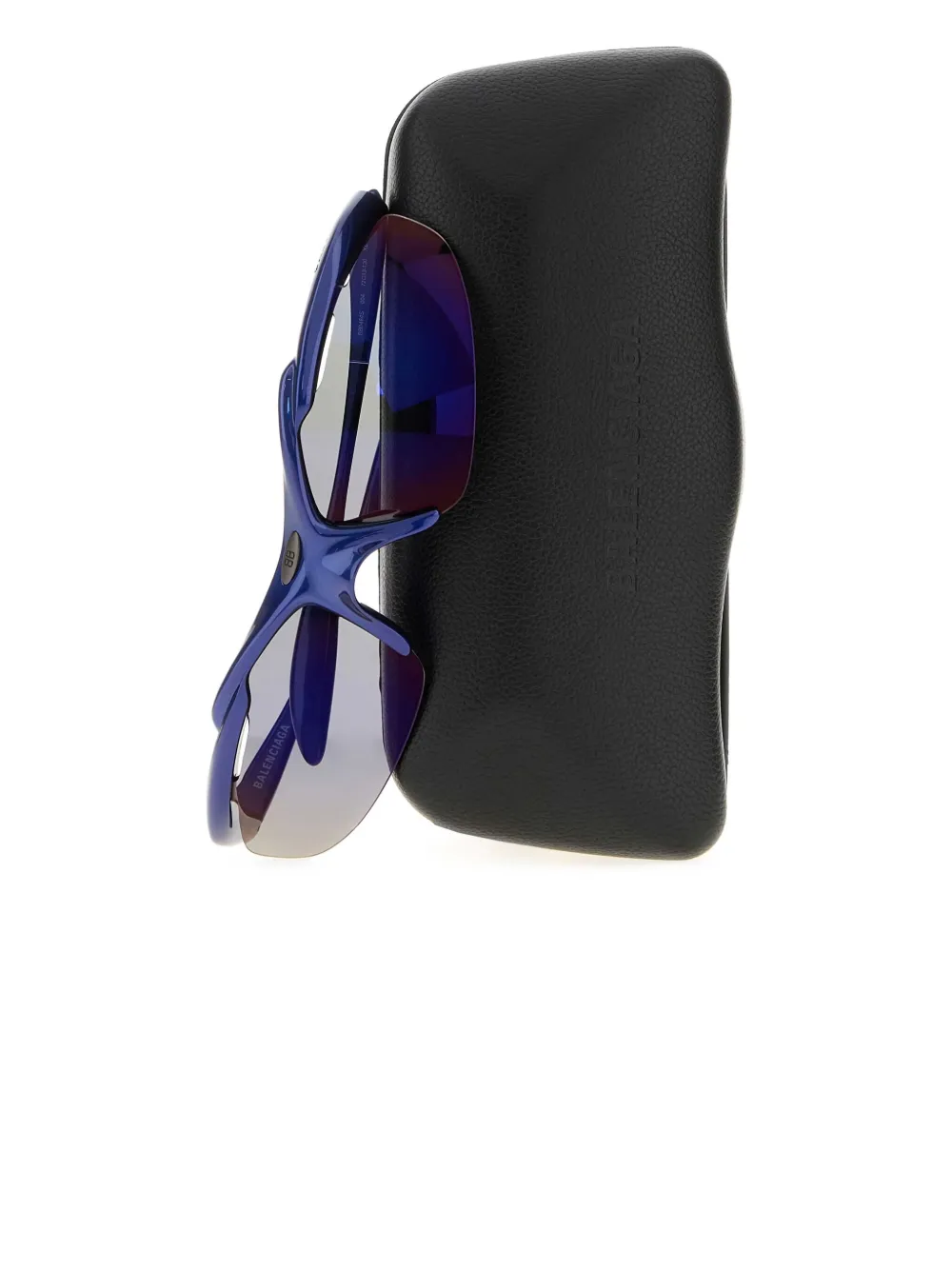 Balenciaga Zonnebril met spiegelende glazen Blauw