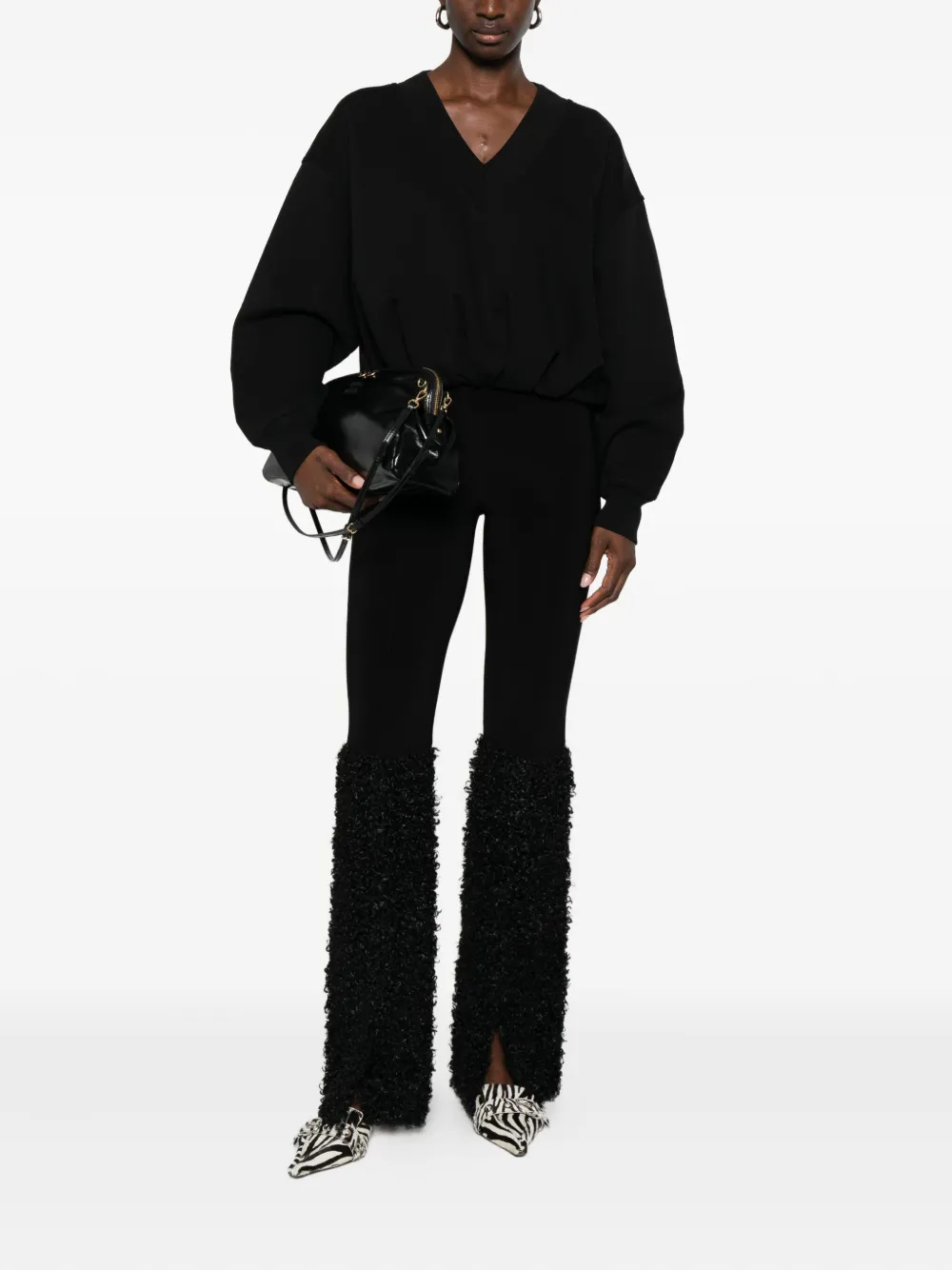 Sportmax Trui met V-hals Zwart