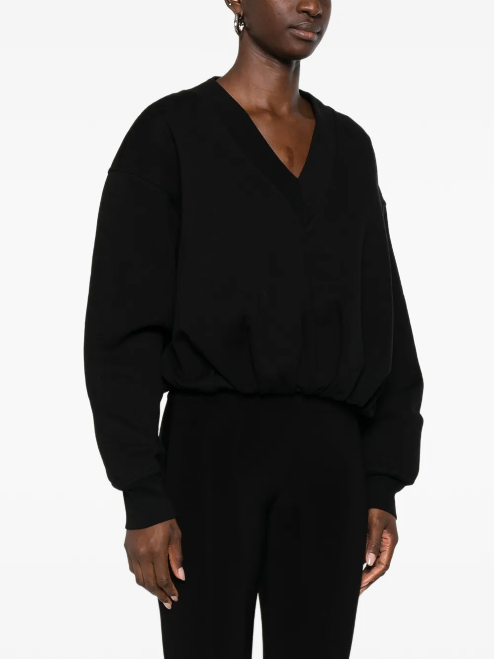 Sportmax Trui met V-hals Zwart